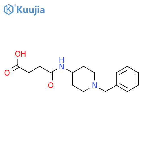 4-(1-Benzyl-4-piperidinyl)amino-4-oxobutanoicacid structure