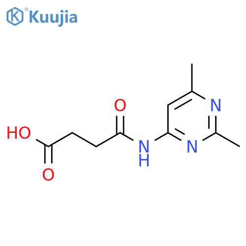 N-(2,6-Dimethyl-pyrimidin-4-yl)-succinamic acid structure