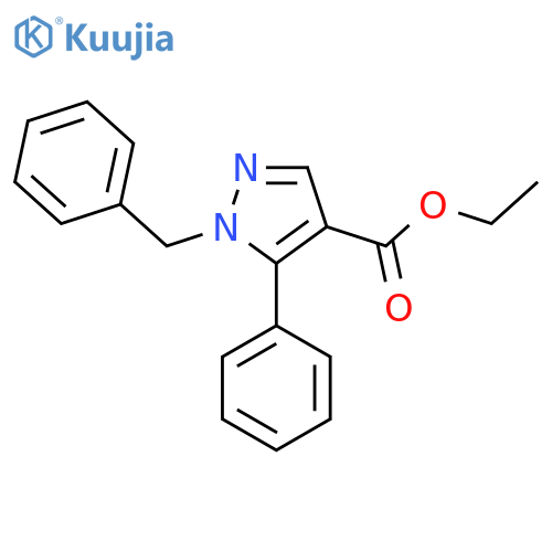 Ethyl 1-benzyl-5-phenyl-1H-pyrazole-4-carboxylate structure