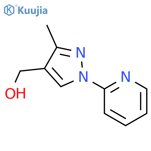 3-methyl-1-(pyridin-2-yl)-1H-pyrazol-4-ylmethanol structure