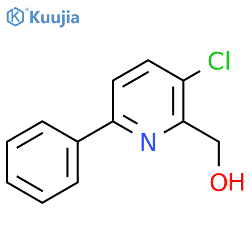 3-Chloro-6-phenyl-2-pyridylmethanol structure
