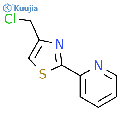 2-4-(chloromethyl)-1,3-thiazol-2-ylpyridine structure