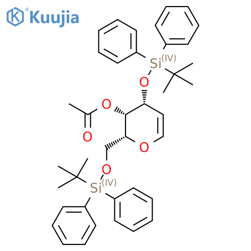 4-O-Acetyl-3,6-di-O-(tert-butyldiphenylsilyl)-D-galactal structure