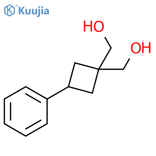 1-(Hydroxymethyl)-3-phenylcyclobutylmethanol structure