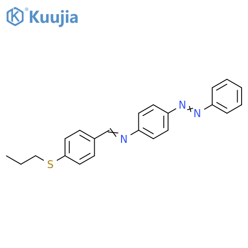 Benzenamine, 4-(phenylazo)-N-[[4-(propylthio)phenyl]methylene]- structure