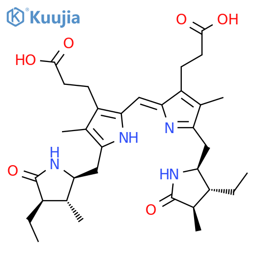 21H-Biline-8,12-dipropanoicacid,3,18-diethyl-1,2,3,4,5,15,16,17,18,19,22,24-dodecahydro-2,7,13,17-tetramethyl-1,19-dioxo-,(2R,3R,4S,16S,17R,18R)- structure