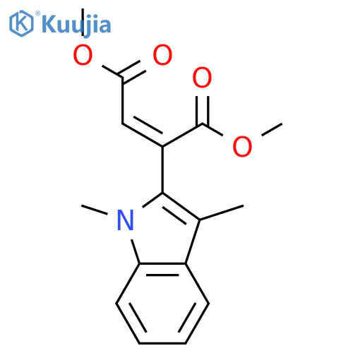 2-Butenedioic acid, 2-(1,3-dimethyl-1H-indol-2-yl)-, dimethyl ester, (Z)- structure