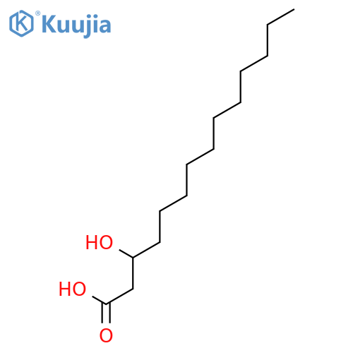 DL-B-HYDROXYMYRISTIC ACID structure