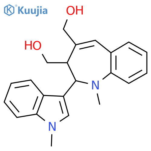 1H-1-Benzazepine-3,4-dimethanol, 2,3-dihydro-1-methyl-2-(1-methylindol-3-yl)- structure