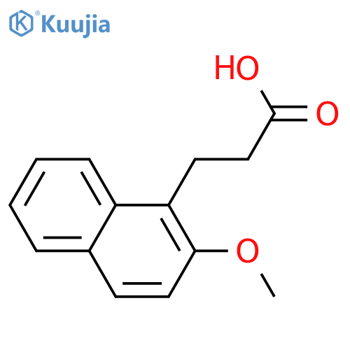 3-(2-methoxynaphthalen-1-yl)propanoic acid structure