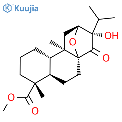 Methyl (1R,4R,5R,9S,10R,12S,13S)-13-hydroxy-5,10-dimethyl-14-oxo-13-propan-2-yl-15-oxatetracyclo[10.2.1.01,10.04,9]pentadecane-5-carboxylate structure