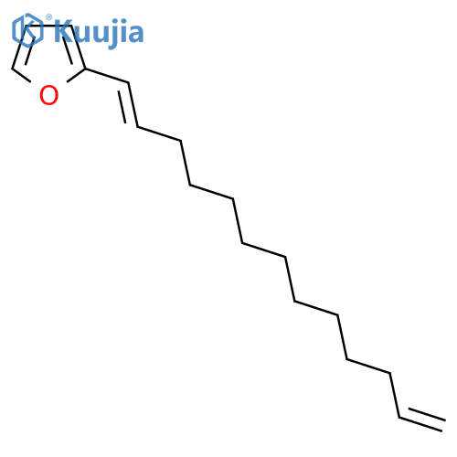 2-[(1E)-Trideca-1,12-dienyl]furan structure