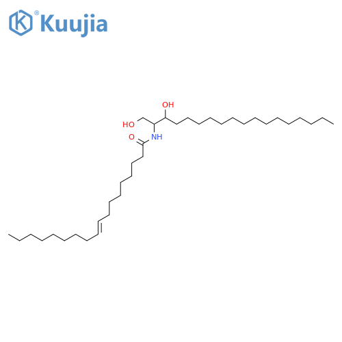 9-Octadecenamide,N-[(1S,2R)-2-hydroxy-1-(hydroxymethyl)heptadecyl]-, (9Z)- structure