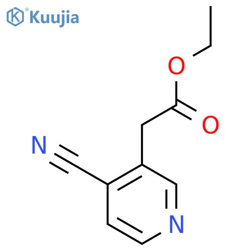 Ethyl 2-(4-cyanopyridin-3-YL)acetate structure