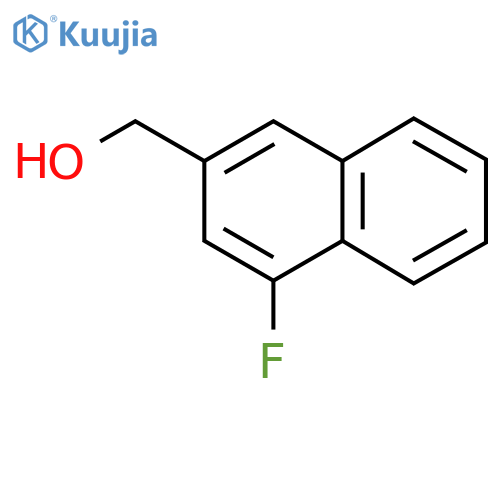 4-Fluoronaphthalene-2-methanol structure