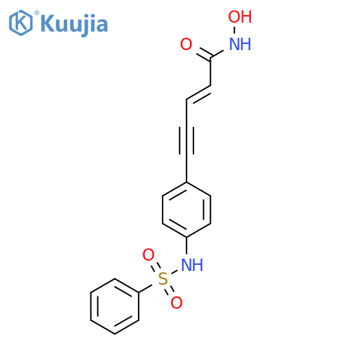 2-Penten-4-ynamide, N-hydroxy-5-[4-[(phenylsulfonyl)amino]phenyl]- structure