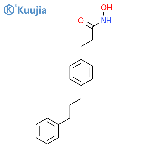 Benzenepropanamide, N-hydroxy-4-(3-phenylpropyl)- structure