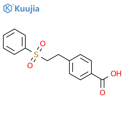 Benzoic acid, 4-[2-(phenylsulfonyl)ethyl]- structure