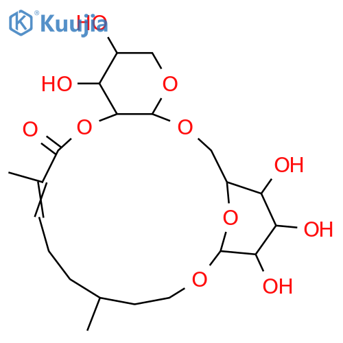 8-Hydroxy-2,6-dimethyl-2-octenoic acid; (2E,6S)-form, 1→2''-Lactone, 8-O-[α-L-arabinopyranosyl-(1→6)-β-D-glucopyranoside] structure