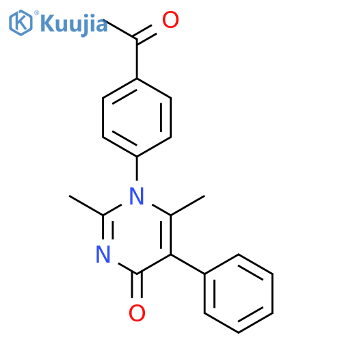 1-(4-acetylphenyl)-2,6-dimethyl-5-phenylpyrimidin-4(1H)-one structure