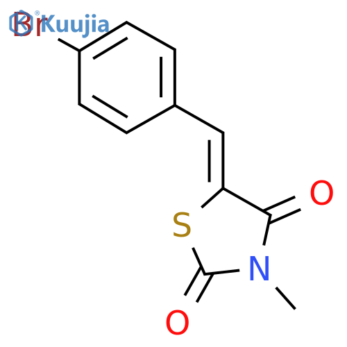 5-(4-bromobenzylidene)-3-methyl-1,3-thiazolidine-2,4-dione structure