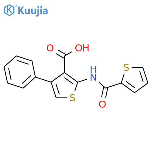 4-phenyl-2-(thiophene-2-amido)thiophene-3-carboxylic acid structure