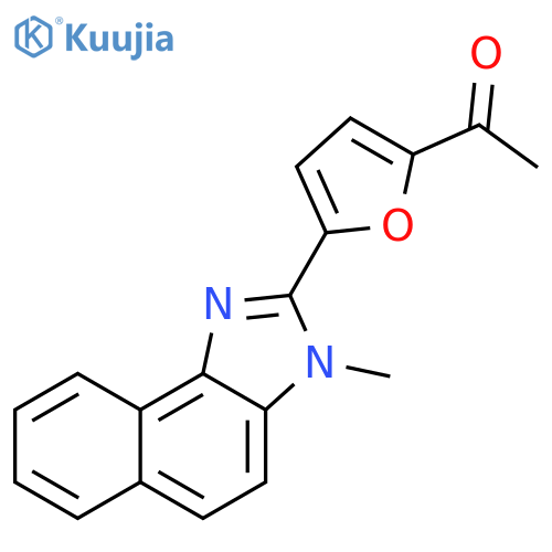 Ethanone, 1-[5-(3-methyl-3H-naphth[1,2-d]imidazol-2-yl)-2-furanyl]- structure