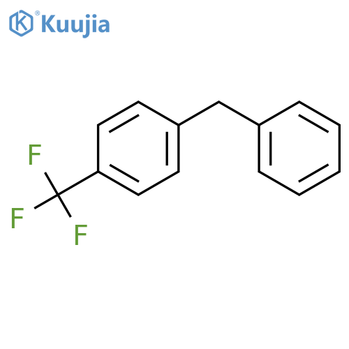 Benzene,1-(phenylmethyl)-4-(trifluoromethyl)- structure