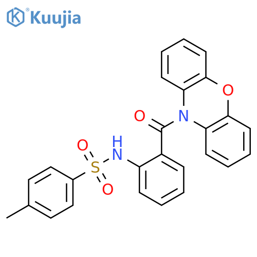 10H-Phenoxazine, 10-[2-[[(4-methylphenyl)sulfonyl]amino]benzoyl]- structure