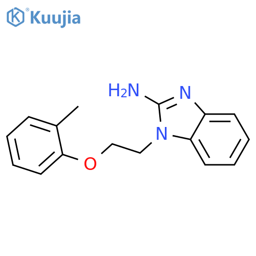 1-(2-(o-Tolyloxy)ethyl)-1H-benzo[d]imidazol-2-amine structure