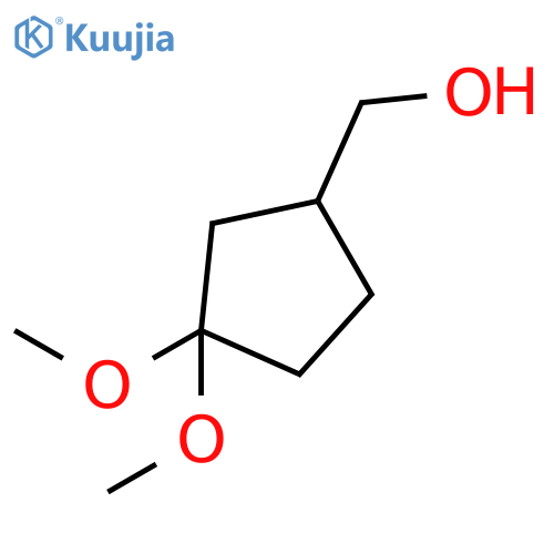 Cyclopentanemethanol ,3,3-dimethoxy-(9ci) structure