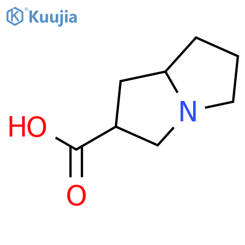 hexahydro-1H-Pyrrolizine-2-carboxylic acid structure