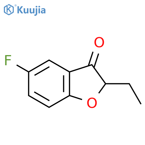 2-Ethyl-5-fluoro-2,3-dihydro-1-benzofuran-3-one structure