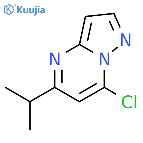 Pyrazolo[1,5-a]pyrimidine, 7-chloro-5-(1-methylethyl)- structure
