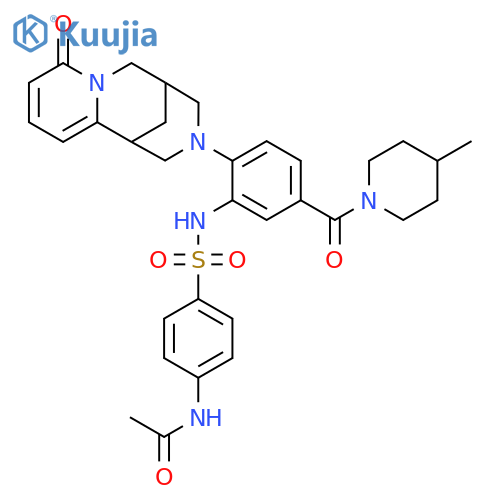 N-(4-{5-(4-methylpiperidine-1-carbonyl)-2-{6-oxo-7,11-diazatricyclo7.3.1.0^{2,7}trideca-2,4-dien-11-yl}phenylsulfamoyl}phenyl)acetamide structure