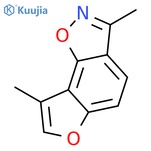 Furo[2,3-g]-1,2-benzisoxazole, 3,8-dimethyl- structure
