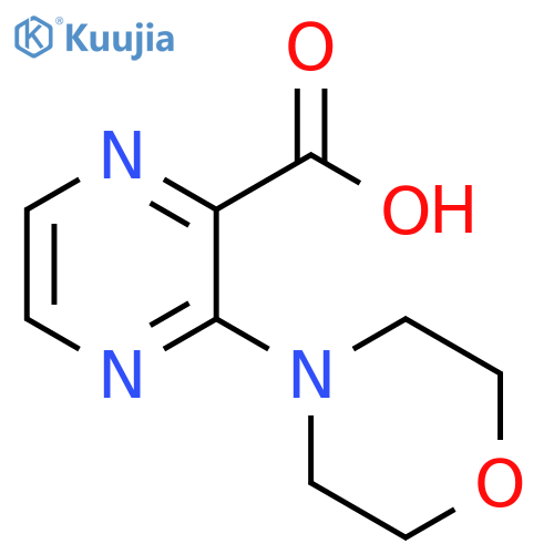 3-(morpholin-4-yl)pyrazine-2-carboxylic acid structure