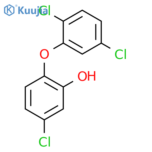 Phenol, 5-chloro-2-(2,5-dichlorophenoxy)- structure
