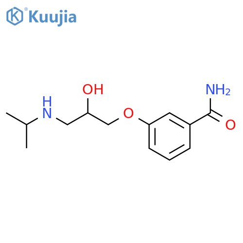 3-[2-hydroxy-3-(propan-2-ylamino)propoxy]benzamide structure