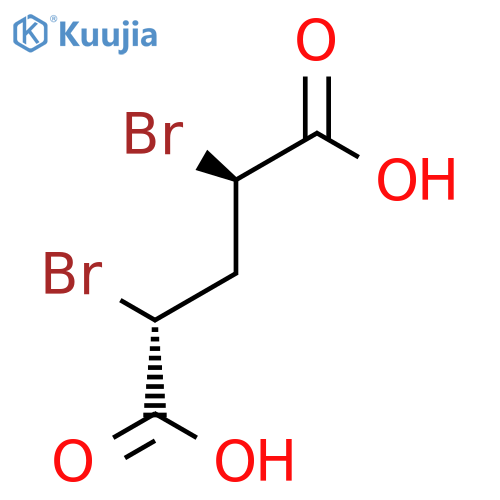 Pentanedioic acid, 2,4-dibromo-, (R*,R*)- structure