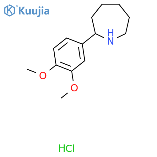 2-(3,4-Dimethoxyphenyl)azepane hydrochloride structure