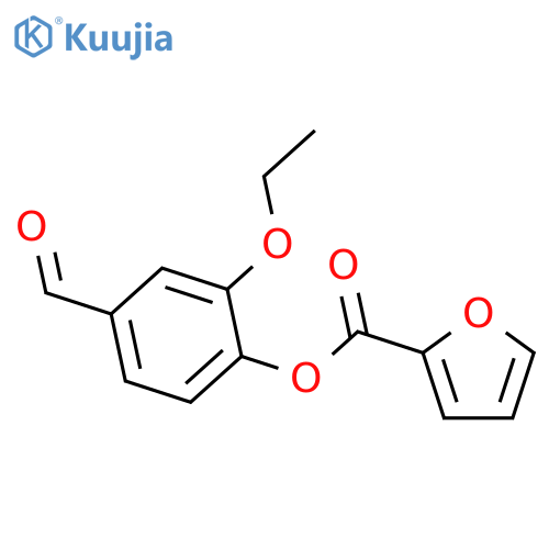 2-Ethoxy-4-formylphenyl 2-furoate structure