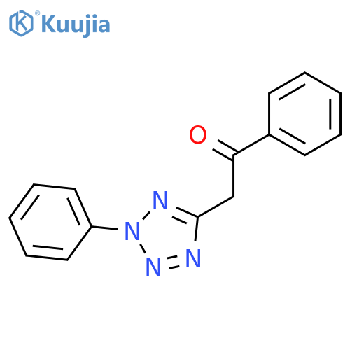 Ethanone, 1-phenyl-2-(2-phenyl-2H-tetrazol-5-yl)- structure