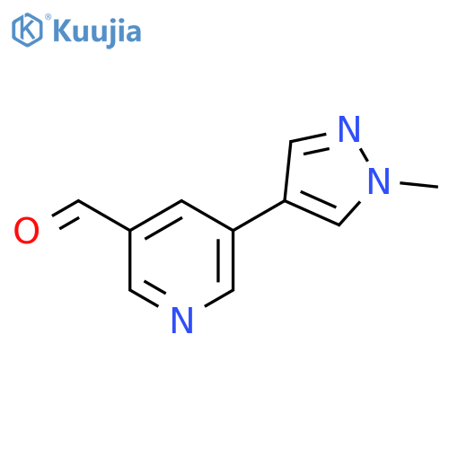 5-(1-Methyl-1h-pyrazol-4-yl)nicotinaldehyde structure