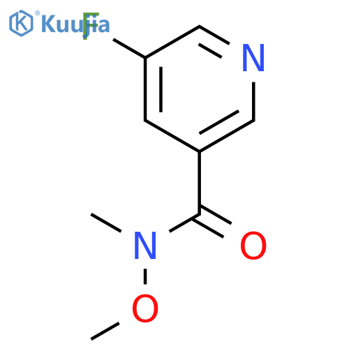 5-Fluoro-N-methoxy-N-methylnicotinamide structure