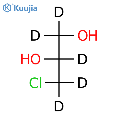 3-Chloro-1,2-propanediol-d5 structure