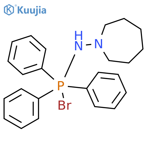 1H-Azepin-1-amine, N-(bromotriphenylphosphoranyl)hexahydro- structure
