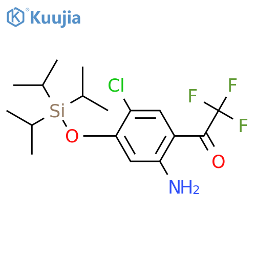 2-Trifluoroacetyl-4-chloro-5-triisopropylsilyloxyaniline structure