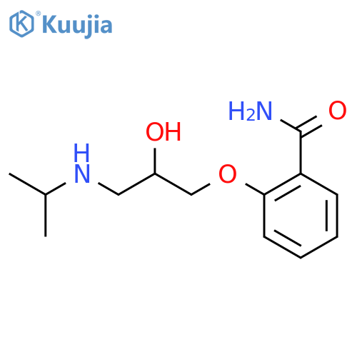 2-[2-hydroxy-3-(propan-2-ylamino)propoxy]benzamide structure
