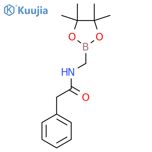 2-phenyl-N-(tetramethyl-1,3,2-dioxaborolan-2-yl)methylacetamide structure